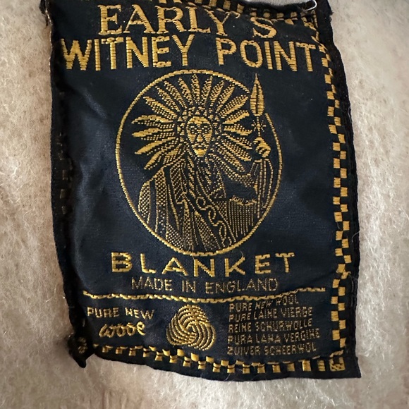 Classic Striped Wool Blanket in Cream and Multicolor - Picture 5 of 5